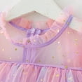 thumbnail image 1 of LEEy-world Robes Filles Unies Tout-Petits Enfants Sans Manches Tenues Bébé Robe d'Été+bandes Imprimées Filles Robe&Jupe, Violet, 1 of 4