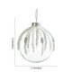 thumbnail image 3 of Bolas de Navidad de vidrio, adornos navideños, adornos navideños de vidrio transparente, adornos de diamantes con lentejuelas blancas, bolas colgantes, adornos para árboles de Navidad, decoración colg, 3 of 6