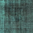 thumbnail image 1 of Ahgly Company Machine Washable Indoor Square Abstract Turquoise Blue Modern Area Rugs, 6' Square, 1 of 4