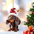 thumbnail image 3 of Para Encantadores Cachorro Adorno Perro Dibujos Animados Mochila Acrílica Navidad Interior Del Coche, 3 of 5