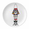 egypt sphinx football plate decorative porcelain salver tableware dinner dish