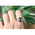 thumbnail image 4 of Red Garnet Ring, 925 Sterling Silver Ring, Handmade Ring, Garnet Ring, Thick Band Ring, Statement Ring, Anniversary Ring, Gift For Her Ring,, 4 of 4