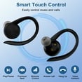 thumbnail image 7 of Wireless Earbuds,Bluetooth 5.3 Headphones for iPhone Android 60Hrs Playtime Waterproof IPX7 In-Ear Stereo Earphones Headset Noise Cancelling True Wireless Earbuds with Ear Hooks&Charging Case,Black, 7 of 7