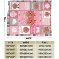 thumbnail image 3 of Strawberry Blanket Strawberry Throw Blanket Fruit Soft Cozy Fleece Fuzzy Stuffed Plush Flannel Gifts for Girls Women Boys Kids Adults 40''''x50'''', 3 of 8