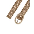 thumbnail image 2 of CINTURONES DE CINTURA DELGADA PARA MUJERES INSPIRADOS EN CHIC, CINTURONES BOHEMIOS TEJIDOS Y TRAMADOS CON HEBILLA DE METAL 22.83-37.01" Marrón, 2 of 4
