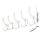 thumbnail image 3 of Juego de ganchos adhesivos para ropa | Percheros de pared no perforados para el hogar, el baño, la organización de la cocina | Plástico resistente, capacidad de 15 kg, negro/blanco/gris | Paquete de, 3 of 6
