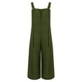 thumbnail image 6 of LEKODE Wide Leg Sweatpants Women Rompers for Mom Womens Jumpsuit Womens Rompers for Summer Denim Overalls for Women Plus Size Jumpsuit Jumpsuits for Women Casual Mint Green L, 6 of 9