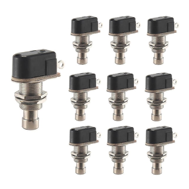 Guitar Pedal Foot Switch Momentary SPST Button, 10-Pack Replacement Parts for Effects Pedal Accessories