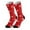 Red, variant on Stockings Category - Stylish Printed Over The Knee Socks For Casual Fashion With Unique Patterns For Everyday Wear
