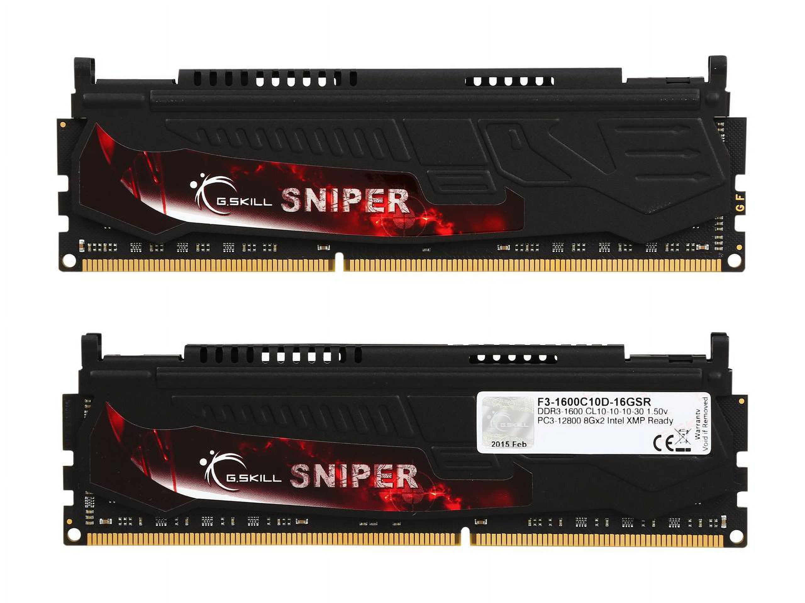 G.SKILL Sniper Series 16GB (2 x 8GB) DDR3 1600 (PC3 12800