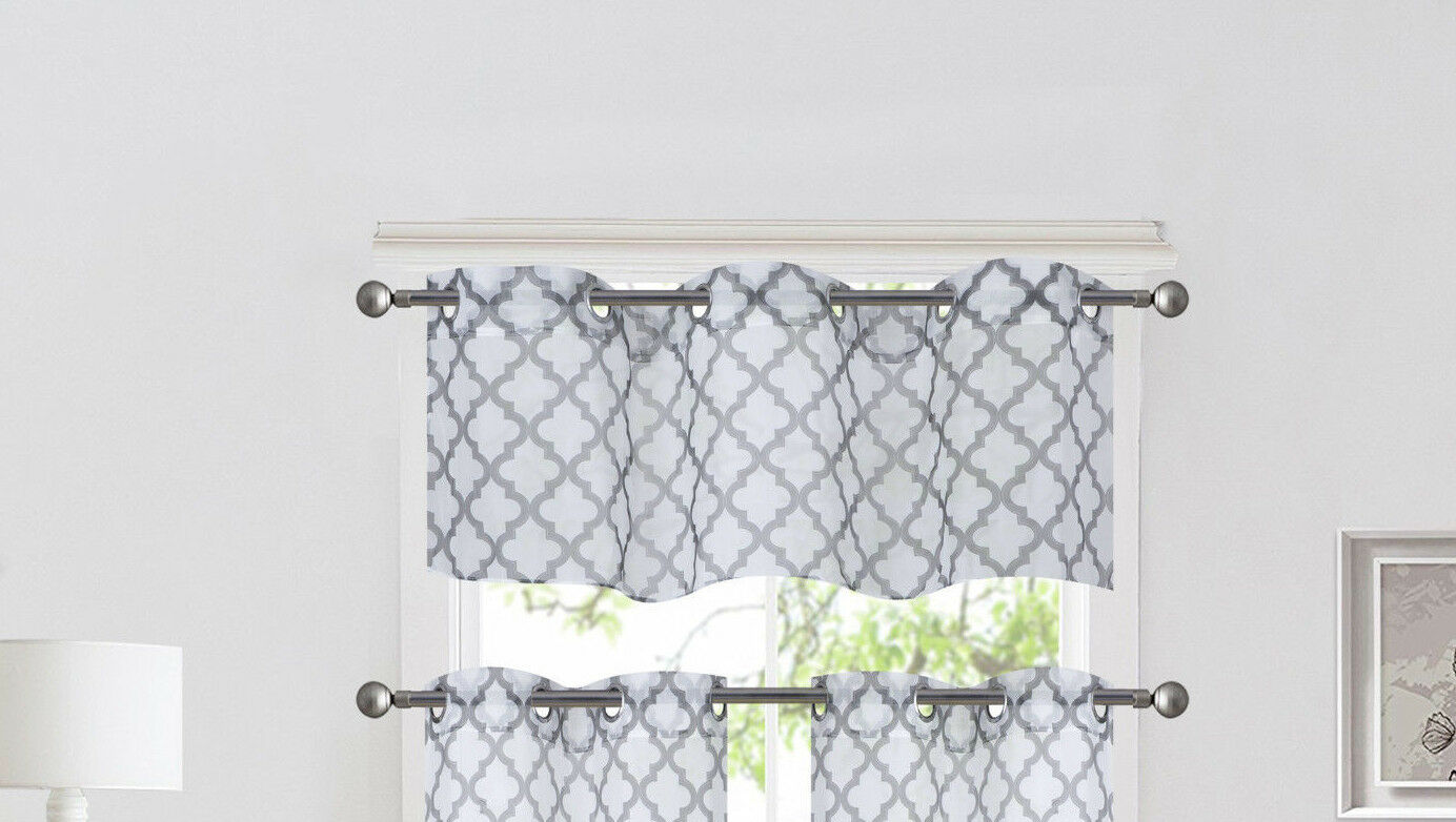 S38 SINGLE GROMMET TOP PANEL WINDOW CURTAIN VOILE SHEER 55 /" WIDE X 95 /" LONG
