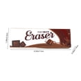 thumbnail image 3 of Plastic Eraser, Resilient Classroom Stationery With Ribbed Surface, for Office Writing, Black, 3 of 6