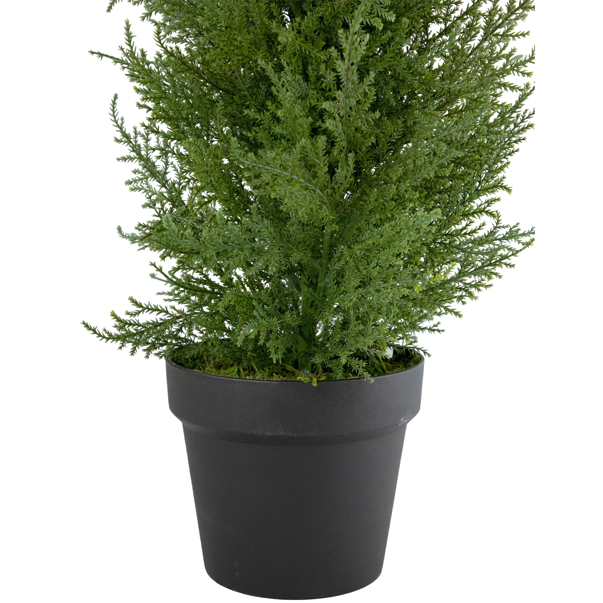 2' Artificial Cedar Pine Petite Arborvitae Tree in Round Pot  Unlit - 12