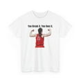 thumbnail image 3 of You Break it You Own it. Caitlin Clark Cartoon Basketball Unisex Cotton Tee, 3 of 4