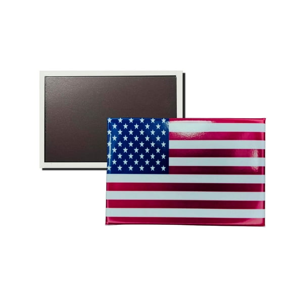 Horizontal Magnet - Flag United States - USA | Refrigerator Decor Accent, Travel Souvenir, Collectible Keepsake, Home  Office Magnet