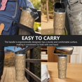 thumbnail image 7 of Christmas 30oz Handheld Travel Tumbler with Handle – Double Wall Stainless Steel Insulated Cup, Flip Straw Lid, Leak-Proof & BPA-Free for Hot and Cold Drinks – Durable Coffee & Juice Mug Black, 7 of 7