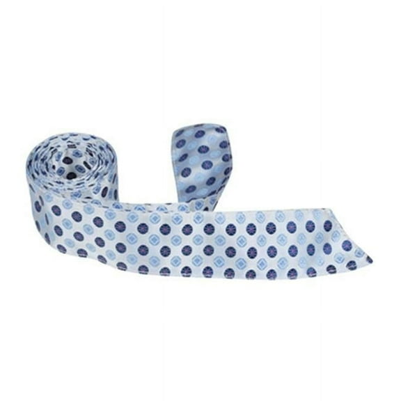 Matching Tie Guy 5372 XB21 HT - 42 in. Child Matching Hair Tie - Blue- With Two Different Blue Polka Dots