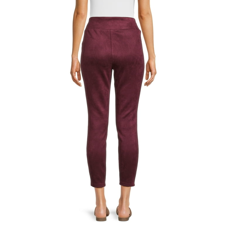 The Pioneer Woman Faux Suede Leggings, 27” Inseam, Sizes XS-XXL