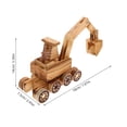 thumbnail image 5 of KAKOWELY small excavator toy Wooden Excavator Toy For Kids Small Digger Vehicle Plaything Construction Play Toy Miniature Engineering Vehicle Model Small Excavator Toy, 5 of 5