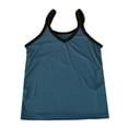 thumbnail image 5 of HuangHuanChen Womens Racerback Tank Tops V Neck Slim Fit Basic Tee Camisole Top for Women Workout Tops Sleeveless Tops Going Out Top Blue XXL, 5 of 5