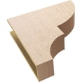 thumbnail image 6 of 7"W x 28"D x 28"H Thin Ridgewood Rough Cedar Woodgrain TimberThane Corbel, Primed Tan, 6 of 6
