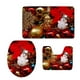 thumbnail image 3 of Juego de Alfombras de Baño de Felpa Sólida de 3 Piezas Alfombra de Baño + Alfombra de Pedestal + Tapa de Inodoro Macarena Juego de alfombras de baño Nopslip, 3 of 6