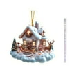thumbnail image 4 of Yiokii Christmas Acrylic Ornaments Castle House Pendant Dection Year Gift R7, 4 of 8