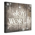 thumbnail image 2 of Ready2HangArt Christmas Joy to World Textual Canvas Wall Art, 2 of 4