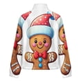 thumbnail image 6 of Jackets for Women Winter Coat Jackets Flannel Stand Collar Jacket(Christmas Gingerbread Man,Size:S-4XL), 6 of 7