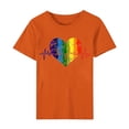 thumbnail image 7 of Dovford T Shirts Women Rainbows Heart Graphic Tees Shirts LGBT Shirts Casual Short Sleeve Tops, 7 of 7