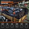 thumbnail image 2 of Mockins 40 Cu Ft. Waterproof Car Carrier Cargo Bag (84"x24"x34") with Buckle Straps, Lock and Storage Bag, 2 of 9