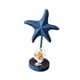 thumbnail image 1 of Decoración de estrella de mar de madera Figura de estrella de mar Arte Artesanía Adorno náutico de escritorio para Azul, 1 of 9