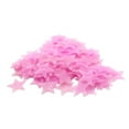 thumbnail image 1 of 20PC Kids Bedroom Fluorescent Glow In The Dark Snowflake Wall Stickers Glow In The Dark Stickers Custom Stickers,Pink, 1 of 1