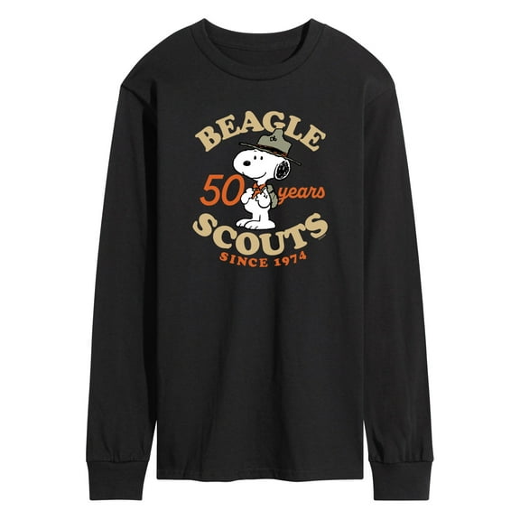 Peanuts - Beagle Scout 50 Year Badge - Men's Long Sleeve T-Shirt