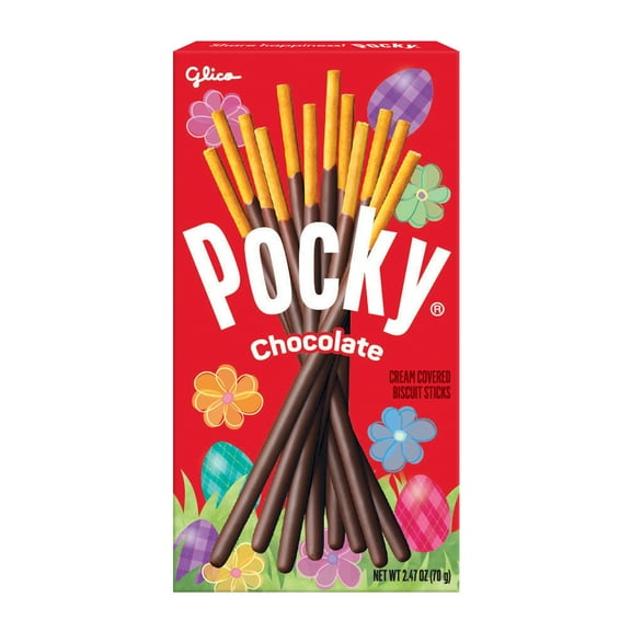 Glico Pocky Easter Chocolate Cream Covered Biscuit Sticks, 2.47 oz Box
