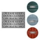 thumbnail image 3 of 2 piezas de suministro de baño, accesorio de baño, señal de puerta de baño, pegatina, aviso, señal de puerta cerrada, señal de puerta cerrada de metal, señales de puerta cerrada para negocios, 3 of 5