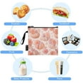 thumbnail image 5 of 3 Size Reusable Food Storage Bags Set Airtight Zipper Closure Lunch Snacks Travel Organizer Pastel Pink Pumpkins, 5 of 8