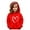 Red, variant on Kiijoy Toddler Girls Hoodie Heart Print Fleece-Lined Hooded Sweatshirt Long Sleeve Pullover