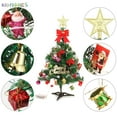 thumbnail image 5 of BadPiggies 24" Pre-Lit Tabletop Artificial Christmas Tree with 20 LED Lights, Mini Green Pine Xmas Tree with Hanging Ornaments Decor, 5 of 9