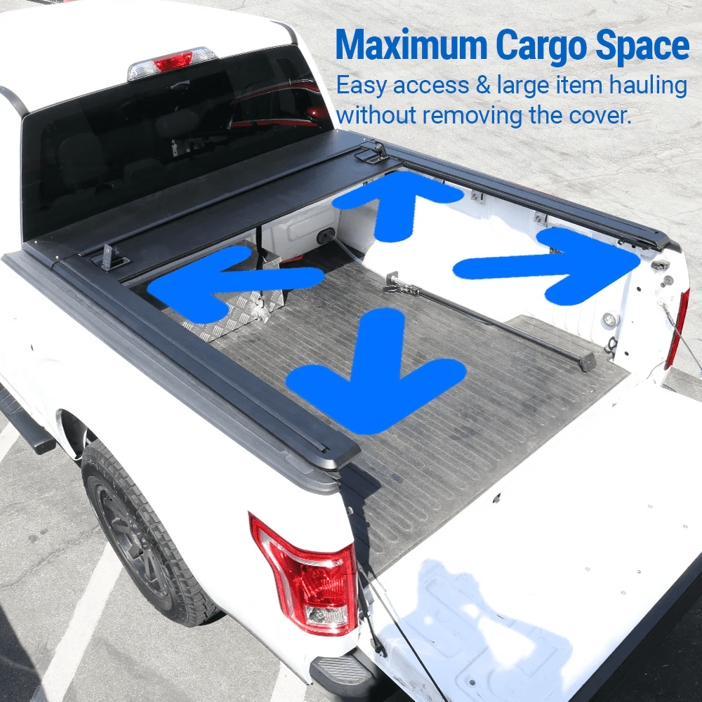 Syneticusa MR Series Retractable T-Slot Rails Hard Truck Bed Cover for 2009-2026 Ram 1500 5.7ft Bed