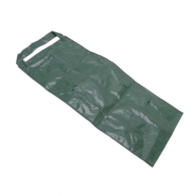 Plant Grow Container Hanging Planting Bag with Multiple Holes, Grow Pouch for Strawberry, Vegetable, Flower Green