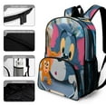 thumbnail image 3 of Tom And Jerry Backpack Bookbag Casual Daypack Travel Backpacks for Work Hiking Camping, 3 of 8