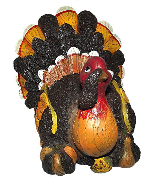 Thanksgiving Turkey Figurine, Orange - Walmart.com