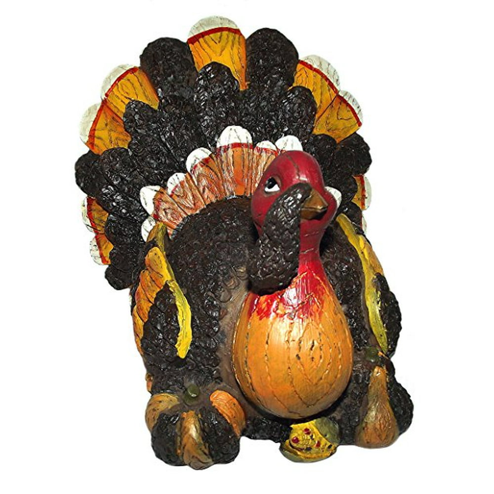 Thanksgiving Turkey Figurine, Orange - Walmart.com - Walmart.com