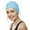 Light Blue, variant on Beemo Swim Bathing Caps for Women or Girls Retro Style Latex Bubble Crepe Swimming Hat with Chin Strap for Long or Short Hair - Light Blue