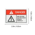 thumbnail image 4 of 6pcs General Warning Electric Shocks Label Decal Electric Shocks Warning Sticker, 4 of 8