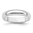 thumbnail image 6 of 925 Sterling Silver 4mm Half Round Band Ring Size 13.5, 6 of 6