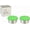 Green, variant on LunchBots 4.5 oz Stainless Steel Dressing Container for Condiments, Dips, Snacks, Dipping Sauce Cups with Silicone Lid, Fits in Lunch Bags and Bento Boxes - Set of 2 - Blue