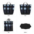 thumbnail image 3 of Large Capacity Insulated Tote Bag16.1×13.4×7.5in Thermal Insulation And Easy To Clean Strong Bearing Capacity Can Be Reused Midnightblue Buffalo Plaid Check Tartan Scotland_2, 3 of 8