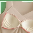 thumbnail image 6 of Beige Tank Tops for Women V Neck Bodysuit with In Bra Cups for Support, 6 of 6